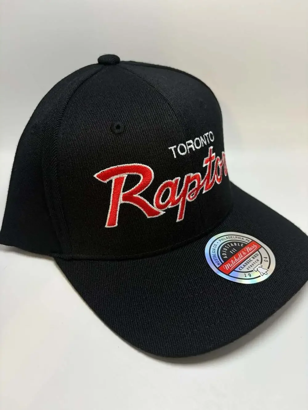 Mitchell & Ness Toronto Raptors Team Script 2.0 Stretch Snapback Hat Cap